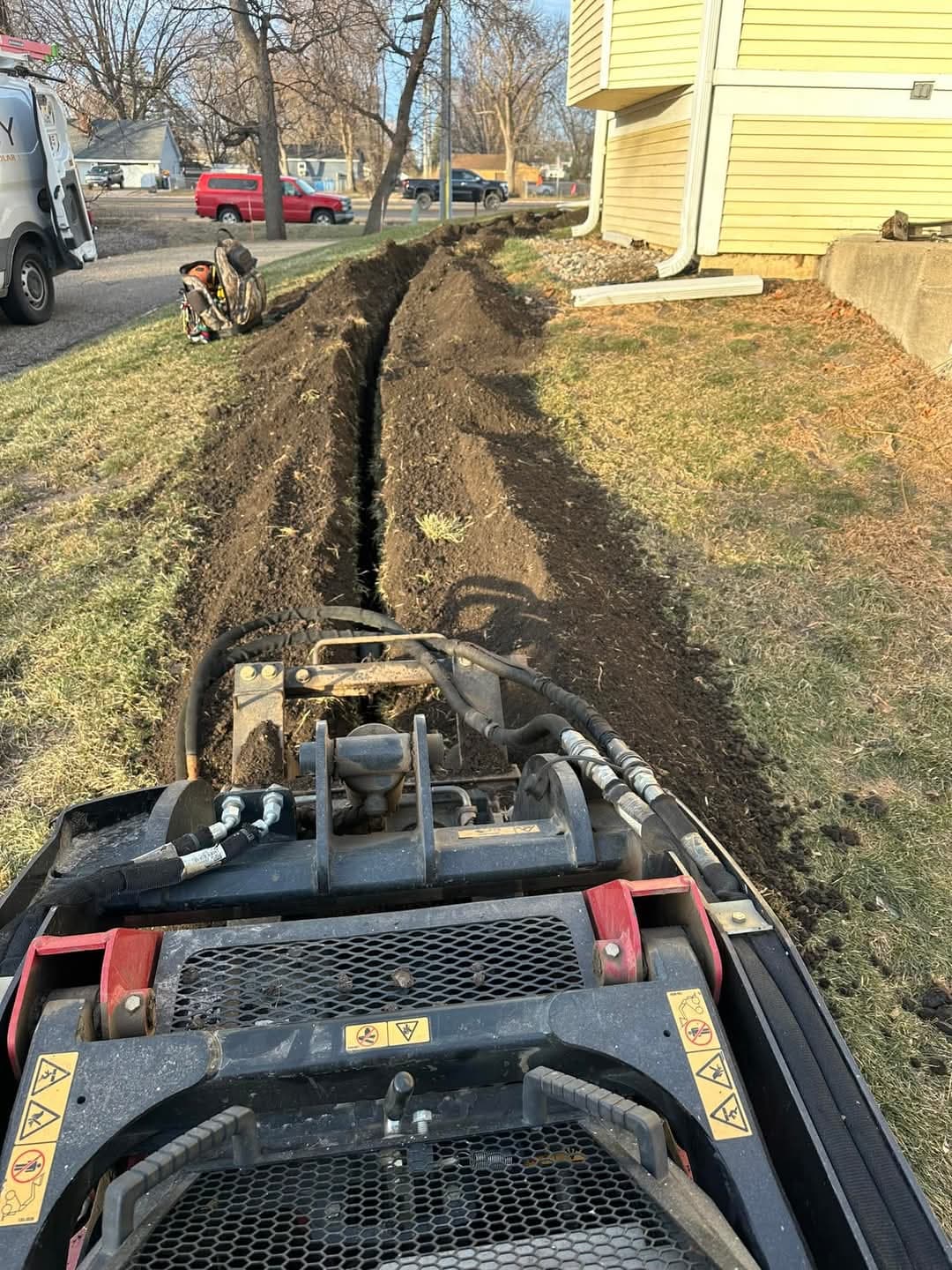 picture of a an underground electrical project done by a master electrician