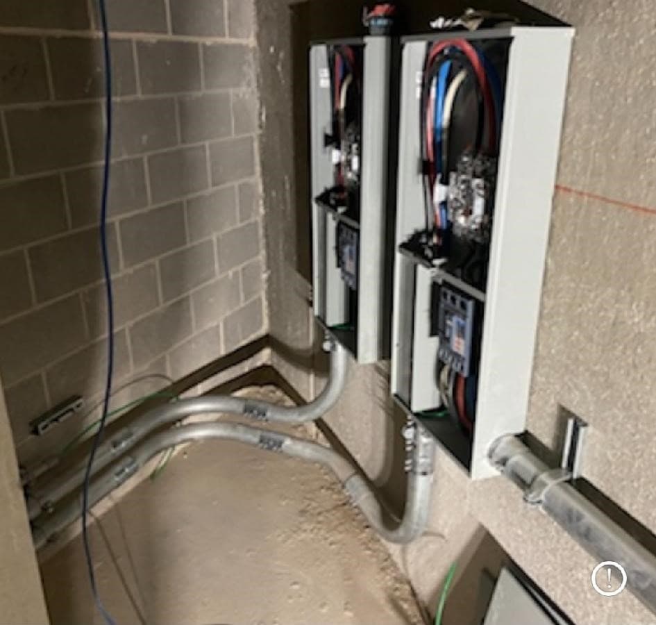 picture of a commercial project done by a master electrician