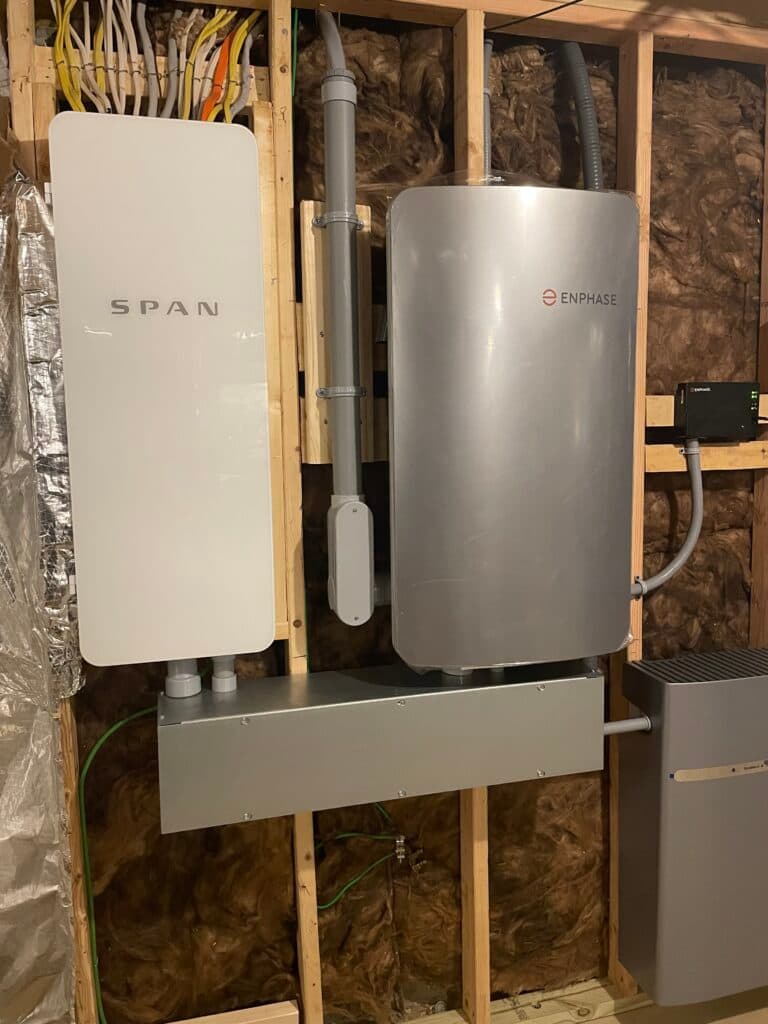 Residential rooftop solar racking system installed and ready for panel mounting